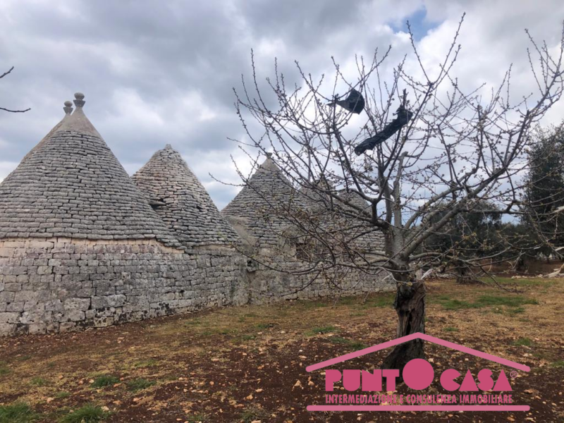 COMPLESSO DU TRULLI DA RISTRUTTURARE CON AMPIO TERRENO,